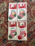 Vintage Dol-wear Merry Christmas Mini Knit Stocking Money Holder Nos. Fixed Price $9.99.