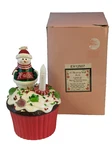 Ganz Snowman Christmas Cupcake Trinket Box Light Faith With. Fixed Price $18.95.