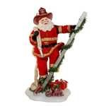 Kurt Adler 11.5-INCH Fabrich Fireman Santa On Ladder. Fixed Price $117.78.
