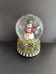 Mackenzie Childs Christmas Snowman Musical Globe New In Box!. Fixed Price $79.00.
