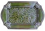 New Vint Grasslands Road Embosed Hollyberry 10.75"X6.75" Holiday Tray Christmas. Fixed Price $12.00.