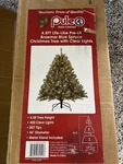 Puleo 4.5 Ft Pre-lit Braemar Blue Spruce Artificial Christmas Tree Clear Lights. Fixed Price $39.95.