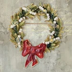 Vintage Tanya Creations Tc Christmas Wreath Enameled Wire Over Beaded Accents. Fixed Price $34.99.
