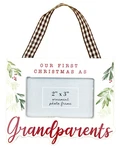 Our First Christmas Grandparents Frame Ornament, Holds 2X3 Photo, Brand New. Fixed Price $12.95.