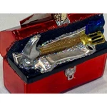 Old World Christmas Glass Red Toolbox Dads Tree Ornament. Fixed Price $14.95.