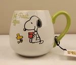 Peanuts Snoopy & Woodstock Gibson Housewares Stoneware Mug "coffee First". Fixed Price $16.00.