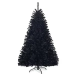 Costway 6FT Hinged Artificial Halloween Christmas Tree Full W/ Stand Black. Fixed Price $59.99.