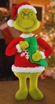 New! Dr Seuss 18" Holiday Greeter Grinch Ugly Sweater Christmas Decor. Fixed Price $45.12.