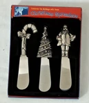 3 Christmas Spreaders Candy Cane Tree Santa By Innovage 2004 New. Fixed Price $9.99.