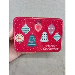 Midwood Brands Red Merry Christmas Rectangular Tin Ornaments Holiday Gift Box. Fixed Price $14.98.
