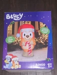 Bluey Christmas Airblown Inflatable Santa Hat 5 Ft Tall Gemmy Decor New. Fixed Price $39.99.