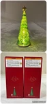 2) Lenox Radiant Trees - Glass Pine Figurine Lights Up Boxes. Fixed Price $40.00.