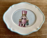 Casafina Christmas Nutcracker Plate Oval Ceramic 10X8. Fixed Price $14.99.