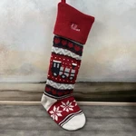 Pottery Barn Kids Natural Fair Isle Christmas Stocking Train Monogrammed Nwot. Fixed Price $26.95.