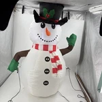 Holiday Time Inflatable Snowman With Top Hat And Mittens 3.3 Ft. Tested Working. Fixed Price $24.99.