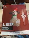 Christmas Airblown Inflatable With Led Light Puppy/dog 4.5 Ft Enchanted Forest. Fixed Price $25.00.