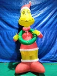 11.5' Gemmy Airblown Dr. Seuss Grinch W/ Micro Led Wreath Christmas Yard Decor. Fixed Price $99.95.