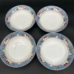 Debbie Mumm Snowman Christmas 7.5 Soup Cereal Bowls Sakura - Set Of 4. Fixed Price $19.96.