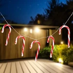 Northlight 7 B/o Led Warm White Candy Cane Christmas Lights - 3 Ft Clear Wire. Fixed Price $19.49.
