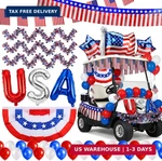 48PCS 4TH Of July Golf Cart Decorations Kit, 250TH Anniversary Usa Patriotic Par. Fixed Price $43.32.