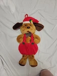 Rennoc Santas Best 3D Brown Dog Christmas Stocking 20" With Pockets. Fixed Price $22.99.
