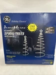 Ge 3 Ft & 4 Spiral Trees With Lights Christmas Display New. Fixed Price $89.94.