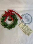 Nwt Facets Acrylic The Giving Wreath Christmas Hanging Ornament Bronners Tag. Fixed Price $9.99.