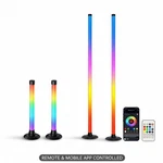 Rgb Led Light Bar Set 2 Tall + Short App & Remote Music Sync. Fixed Price $39.99.