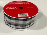 New Christmas Jumbo Roll Buffalo Plaid Wired Ribbon 1/2 In X 75 Feet. Fixed Price $17.99.