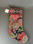Nwt Vera Bradley Christmas Stocking(s) Symphony Hue Paisley Quilted W/pocket. Fixed Price $19.99.