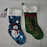 Pier Imports Reversible Sequins 21" Christmas Stockings Canvas Back Set Of. Fixed Price $56.97.