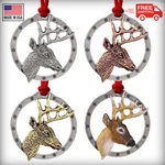 Creative Pewter Designs Whitetail Deer Side View Christmas Ornament, M007OR. Fixed Price $19.99.