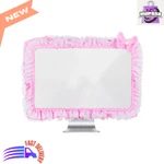 Lovely Pink Monitor Dust Cover 23-27 Inch With Bowknot & Elastic Pocket. Fixed Price $18.99.