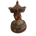 Possible Dreams (crinkle Carousel). Highly Detailed Lion Music Box. Fixed Price $19.00.