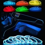 Neon Led Lights Glow El Wire String Strip Rope Tube Decor Car Party + Controller. Fixed Price $9.49.