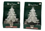 Vtg Trim Home Stocking Holder Christmas Tree Illuminated Light Up Silver. Fixed Price $19.99.