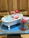 1995 Telco Motionette Rub-a-dub Talking Santa The Bath Tub Christmas Bubble. Fixed Price $99.99.