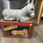 Light Up Donkey Christmas Nativity Scene General Foam Blow Mold Vintage Usa Made. Fixed Price $139.99.