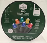 Holiday Time 500-COUNT Multicolor Dome Led Christmas Lights 105.75 Ft. Fixed Price $39.98.