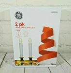 New! Ge Pk Window Christmas Candles Clear White 8.5 IN/21.5 Cm (wired). Fixed Price $13.50.
