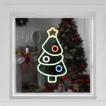 Northlight 15" Led Lighted Neon Style Christmas Tree Window Silhouette. Fixed Price $62.99.