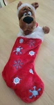 Scooby Doo Christmas Stocking 3D Plush Santa Hat Warner Bros Vtg 23"-WORKS. Fixed Price $29.45.