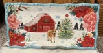 Pioneer Woman Holiday Barn Cow Serving Platter Christmas Tree 12" X 6". Fixed Price $16.99.