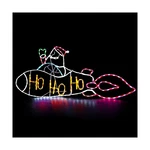 5FT 250L Led Santa Claus Rocket Lights, Colorful Neon Sign Animated Chr.... Fixed Price $107.01.