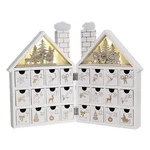 Wooden Christmas Advent Calendar House With 24 Drawers And Led Lights Countdown. Fixed Price $71.86.