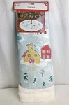 Nwt Holiday Style "country Town And Ice Skating" 40" Christmas Tree Skirt. Fixed Price $12.00.