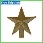 Petite Treasures 4" Gold Glittered Christmas Star Topper - Unlit Sparkle. Fixed Price $13.99.