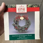 1990 Hallmark Keepsake Little Frosty Friends Memory Wreath Fast. Fixed Price $20.00.
