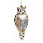 Great Horned Owl Bird Blown Glass Handcrafted Christmas Ornament Nib Cobane. Fixed Price $23.99.