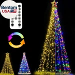 12FT Outdoor Lighting Christmas Tree Lights Cone Tall Star Topped Artificial. Fixed Price $427.71.